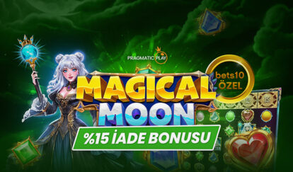 YENİ VE ÖZEL SLOTTAN %15 İADE BONUSU magical moon